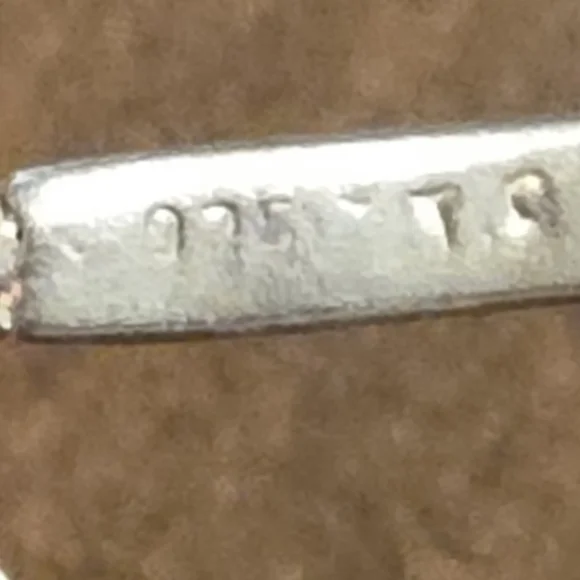 VINTAGE ANTIQUE STERLING 925 SKY BLUE TOPAZ AND MARCASITE NECKLACE 16 IN - Picture 5 of 5